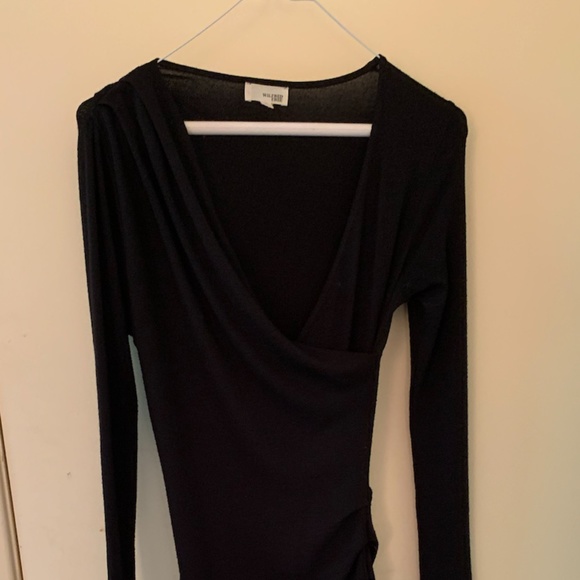 Aritzia Wilfred Free Bodycon Black Dress - Picture 1 of 4